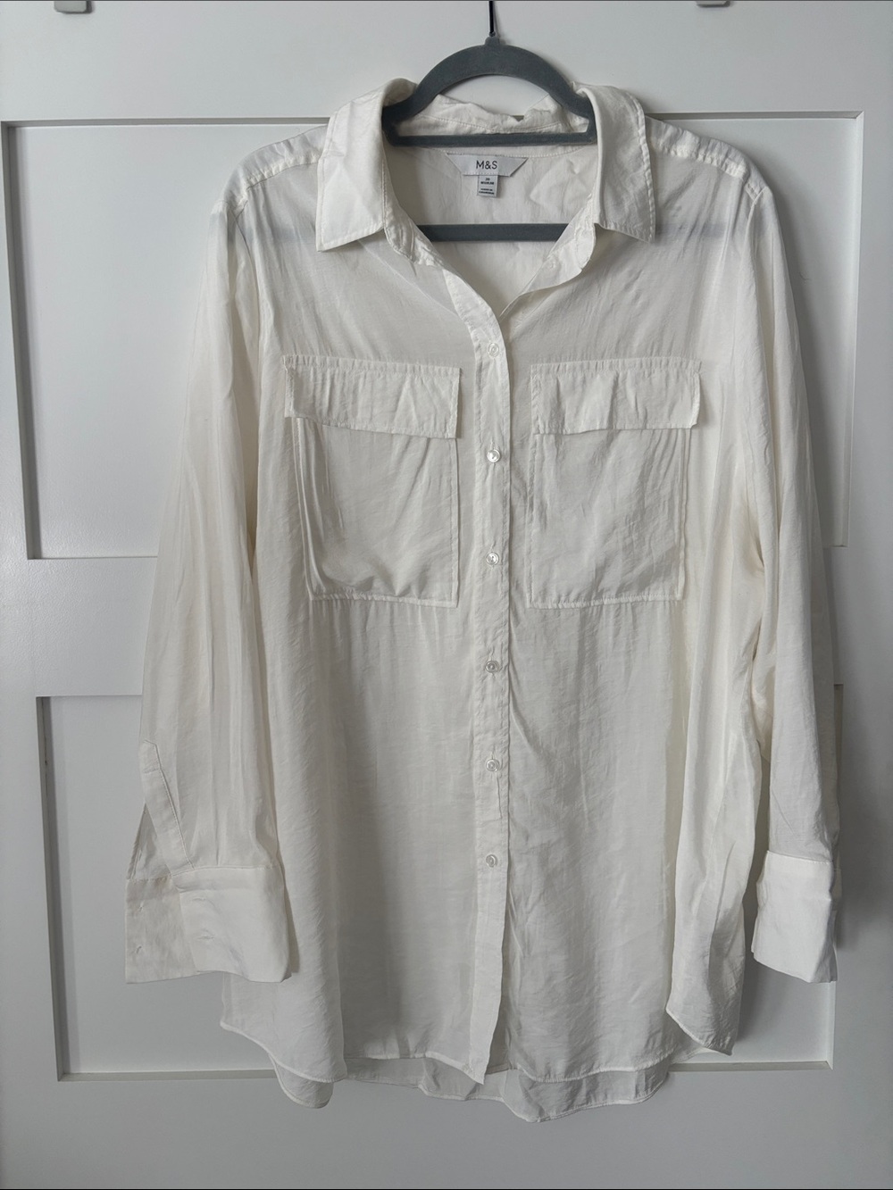 Marks & Spencer Cream Button-Front Women's Blouse